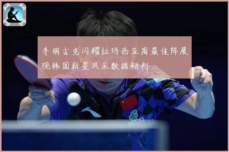 李明古克闪耀拉玛西亚周最佳阵展现韩国新星风采数据研判